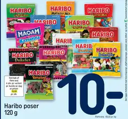 REMA 1000 Haribo poser 120 g tilbud