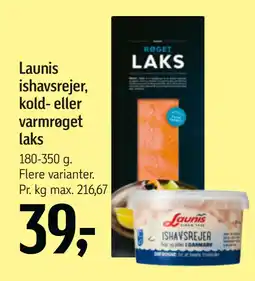 Føtex Launis ishavsrejer, kold- eller varmrøget laks tilbud