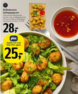 Føtex Delikatessens kyllingepopcorn tilbud