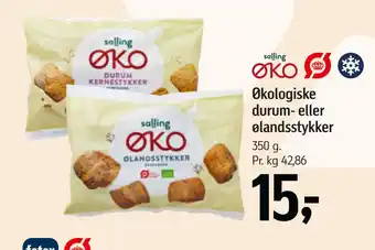 Føtex Økologiske durum- eller ølandsstykker tilbud