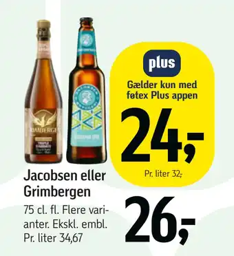 Føtex Jacobsen eller Grimbergen tilbud