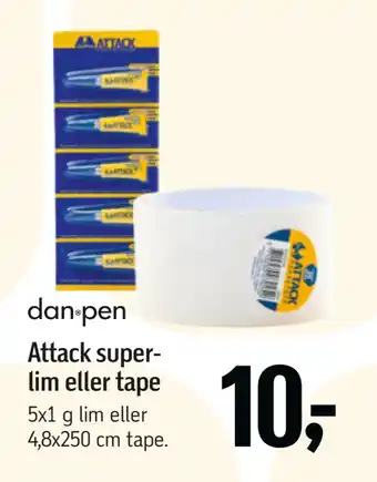 Føtex Attack superlim eller tape tilbud