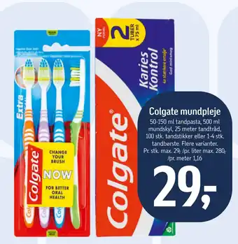 Føtex Colgate mundpleje tilbud