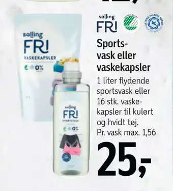 Føtex Sportsvask eller vaskekapsler tilbud