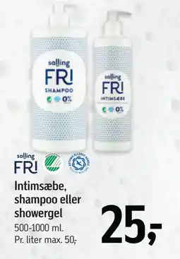 Føtex Intimsæbe, shampoo eller showergel tilbud