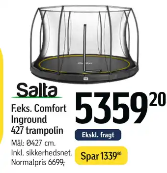 Føtex Comfort Inground 427 trampolin tilbud