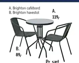 Føtex Brighton cafébord tilbud