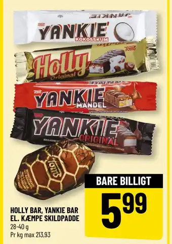 Løvbjerg HOLLY BAR, YANKIE BAR EL. KÆMPE SKILDPADDE tilbud