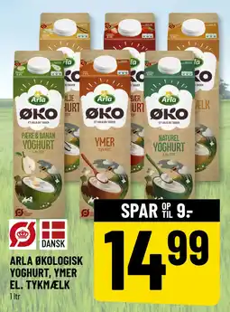 Løvbjerg ARLA ØKOLOGISK YOGHURT, YMER EL. TYKMÆLK tilbud