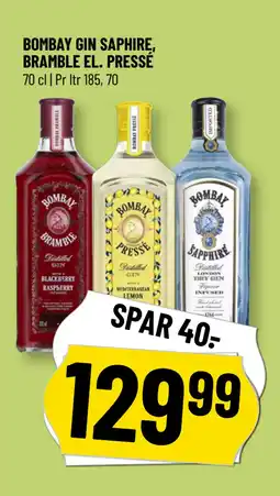 Løvbjerg BOMBAY GIN SAPHIRE, BRAMBLE EL. PRESSÉ tilbud