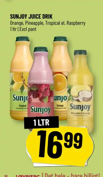 Løvbjerg SUNJOY JUICE DRIK tilbud