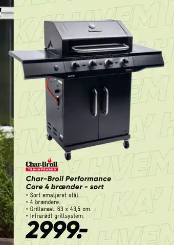 Bilka Char-Broil Performance Core 4 brænder - sort tilbud