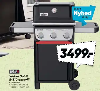 Bilka Weber Spirit E-310 gasgrill tilbud