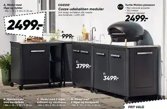 Bilka Modul med 2 låger, stålvask og vandhane tilbud