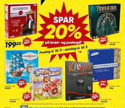 Bilka SPAR 20% på bræt- og puslespil tilbud