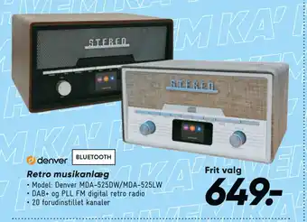 Bilka Retro musikanlæg tilbud