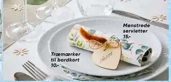 Bilka Mønstrede servietter tilbud