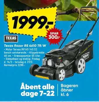 Bilka Texas Razor RS 4610 TR/W tilbud