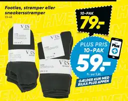 Bilka Footies, strømper eller sneakers strømper tilbud