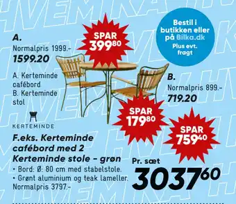 Bilka A. Kerteminde cafébord tilbud