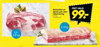 Bilka Nakkefilet af dansk gris eller ribbenssteg tilbud