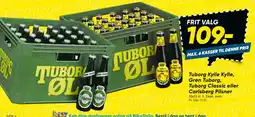 Bilka Tuborg Kylle Kylle, Grøn Tuborg, Tuborg Classic eller Carlsberg Pilsner tilbud