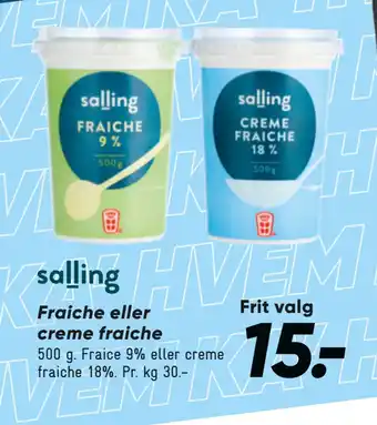 Bilka Fraiche eller creme fraiche tilbud