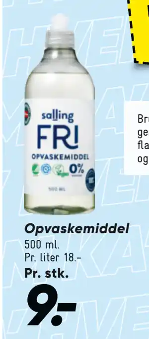 Bilka Opvaskemiddel tilbud