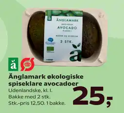 SuperBrugsen Änglamark økologiske spiseklare avocadoer tilbud