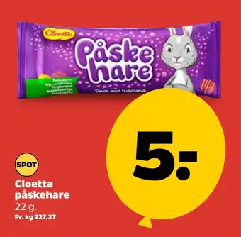 Netto Cloetta påskehare tilbud