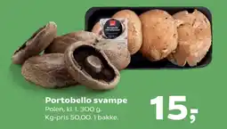 Kvickly Portobello svampe tilbud