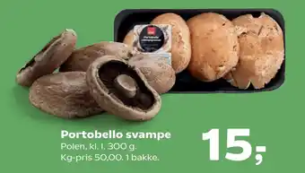 Kvickly Portobello svampe tilbud