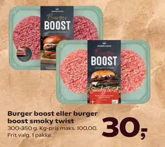 Kvickly Burger boost eller burger boost smoky twist tilbud