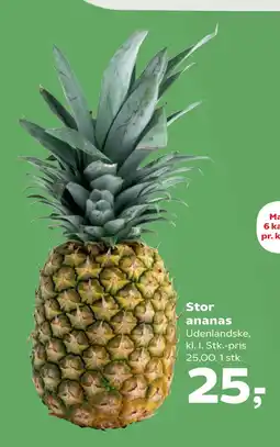 Kvickly Stor ananas tilbud