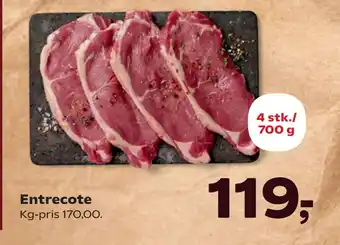 Kvickly Entrecote tilbud