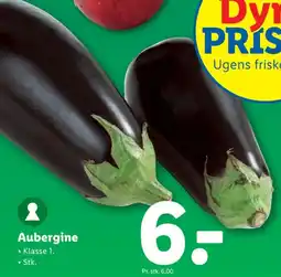 Lidl Aubergine tilbud