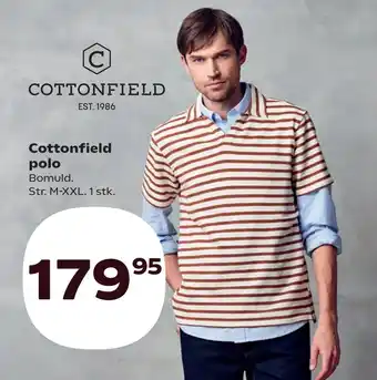 Kvickly Cottonfield polo tilbud