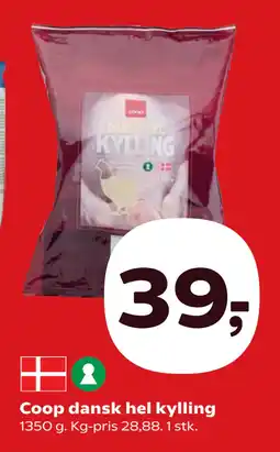 Kvickly Coop dansk hel kylling tilbud