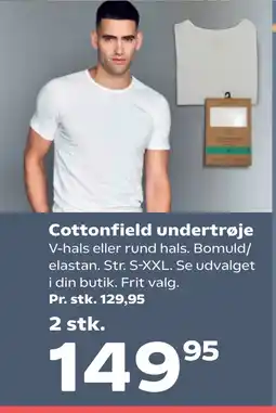 Kvickly Cottonfield undertrøje tilbud