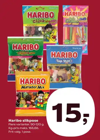 Kvickly Haribo slikpose tilbud