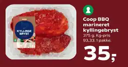 Kvickly Coop BBQ marineret kyllingebryst tilbud