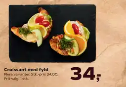 Kvickly Croissant med fyld tilbud