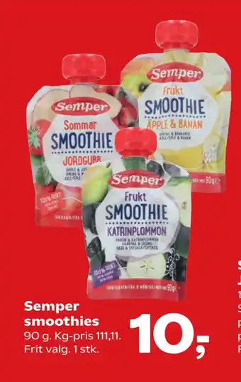 Kvickly Semper smoothies tilbud