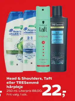 Kvickly Head & Shoulders, Taft eller TRESemmé hårpleje tilbud