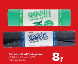 Kvickly Skrald-let affaldsposer tilbud