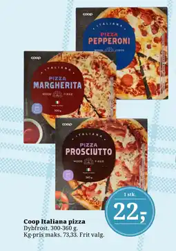 Dagli'Brugsen Coop Italiana pizza tilbud