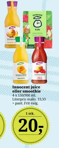 Dagli'Brugsen Innocent juice eller smoothie tilbud