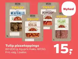 Kvickly Tulip pizzatoppings tilbud