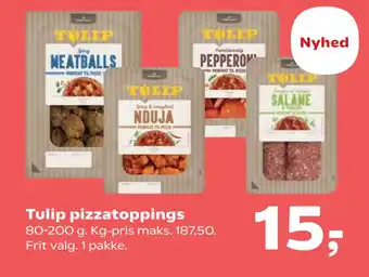 Kvickly Tulip pizzatoppings tilbud