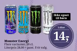 Dagli'Brugsen Monster Energi tilbud